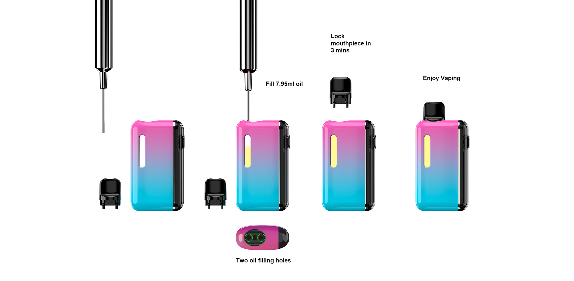 VIV-O Ceramic Coil Safest Disposable Vape (6)