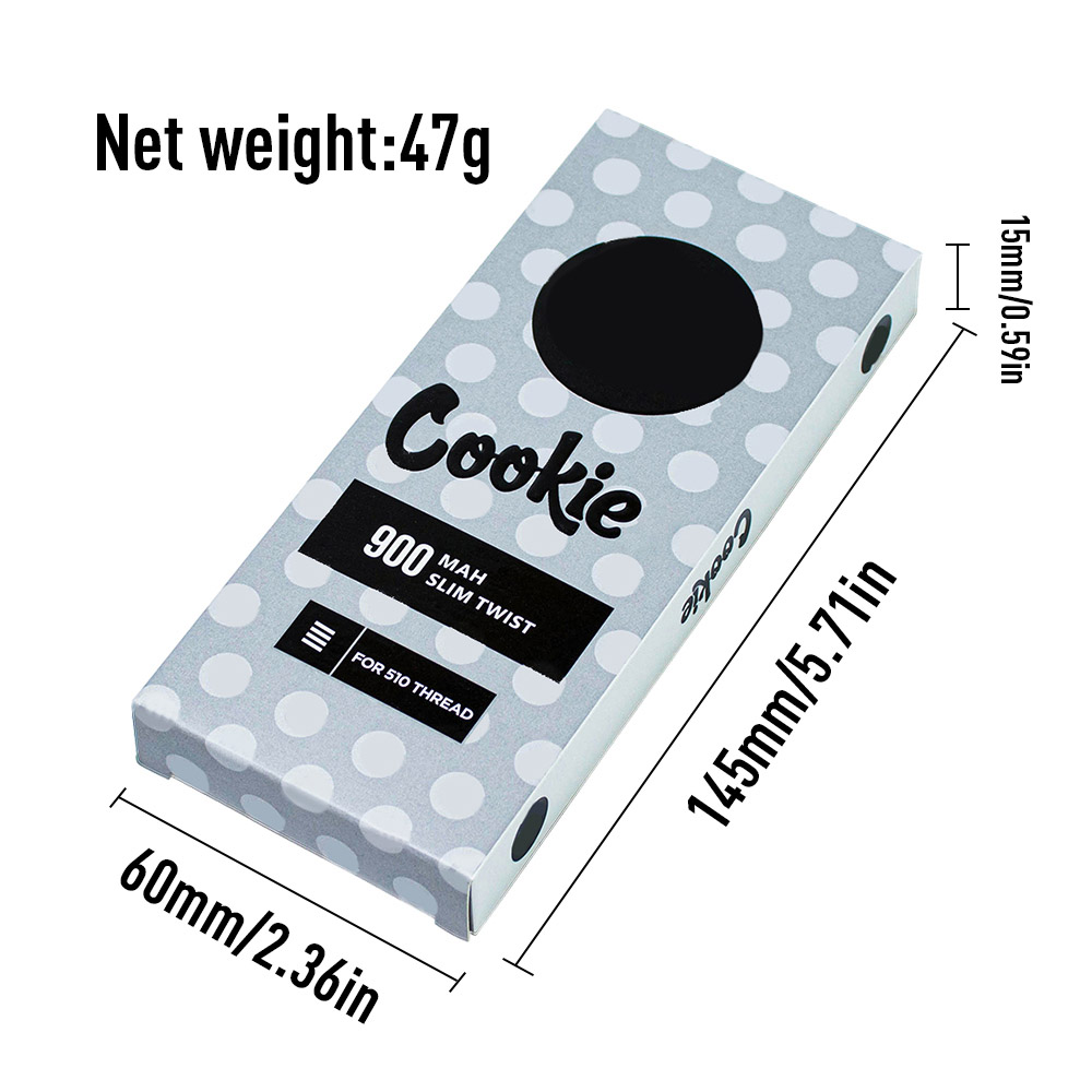 Cookies Atomizer 510-Thread Vape Battery With USB (5)