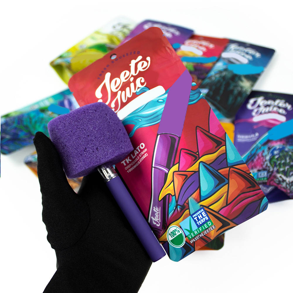 Jeeter Juice Battery Stick + 10 Color Stand-Up Bags Wholesale Vape Battery Packaging Kit (13)
