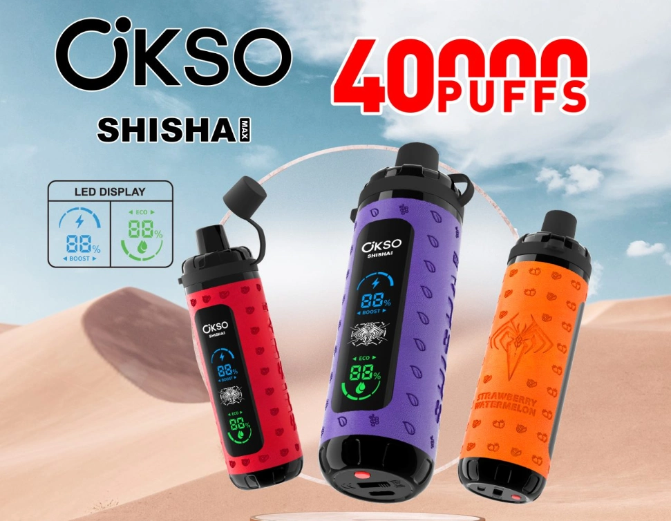OKSO Shisha Max 40k Vape Supports Long Use Cycles